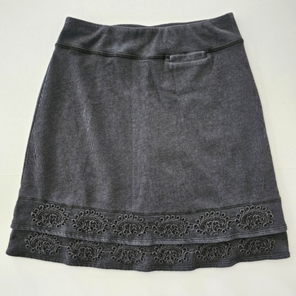 Soft Surroundings Grey‎ A-line Skort Skirt Size XS